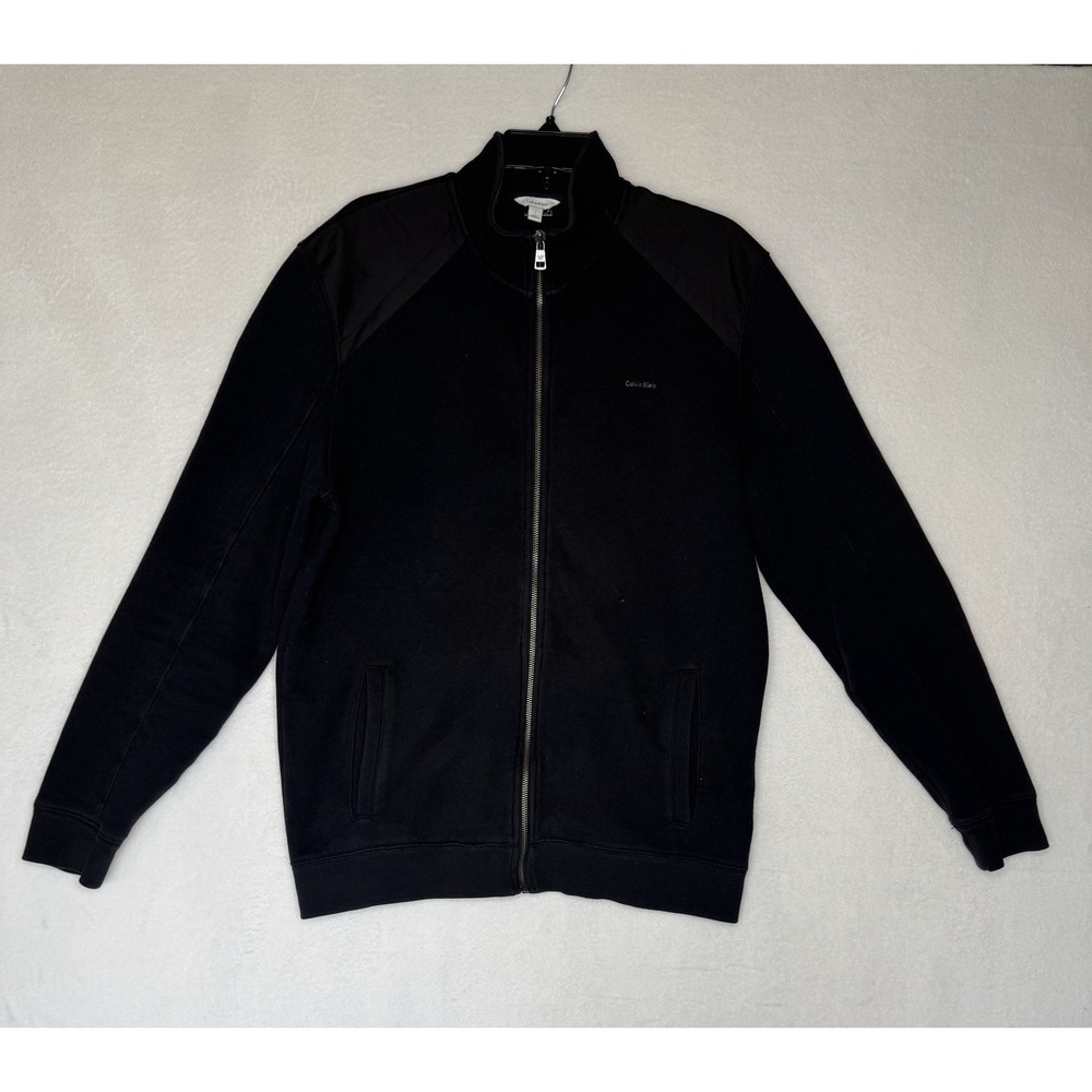 Calvin‎ Klein Full Zip Men's Black Jacket - Size Large